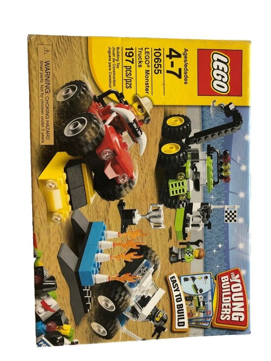 Lego 10655 Lego Monster Trucks 197 pcs Building Toy for Young Builders - Picture 1 of 6